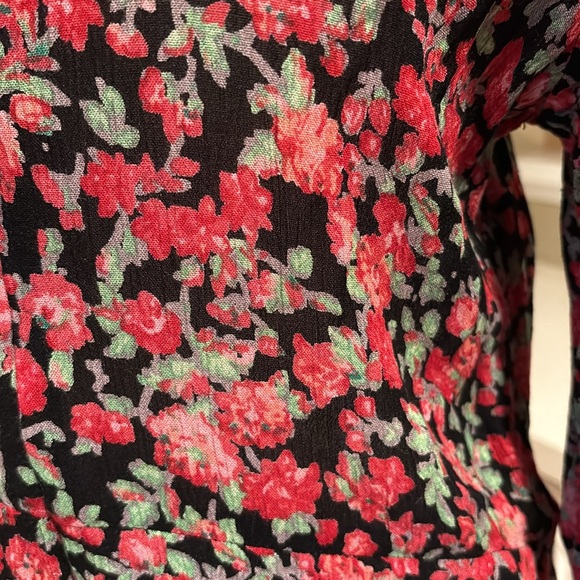 Rock & Roll Cowgirl Dress Black/Pink Floral Size Medium - Picture 3 of 4